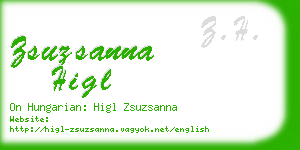 zsuzsanna higl business card